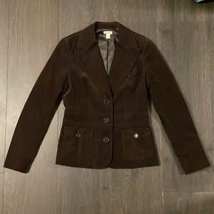 brown corduroy blazer